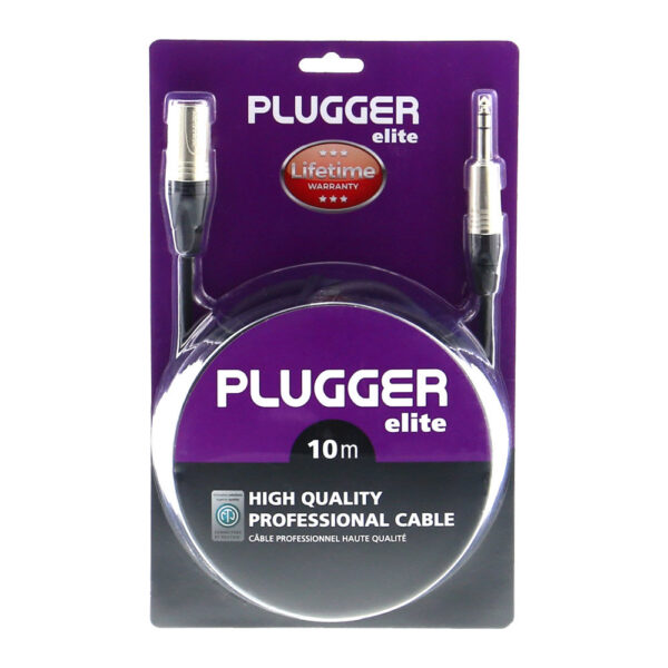 Plugger - Kabel XLR M 3b - Jack M Stereo 10m Elite - Slika 2