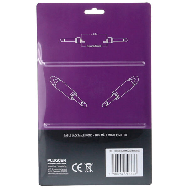 Plugger - Kabel Jack M Mono - Jack M Mono 15m Elite - Slika 3