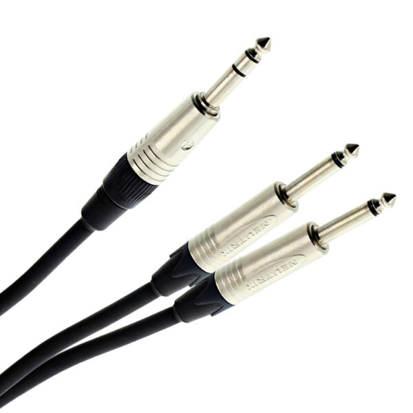 Plugger - Y Jack M Stereo - Jack M Mono 3m Elite Cable