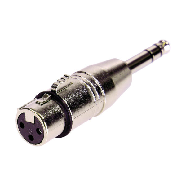Plugger - Adapter XLR Ž 3b - 6.35mm Jack M Stereo Easy