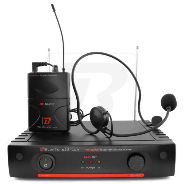 BoomTone DJ - UHF 10HL F5 profi bežićni mikrofon, naglavni mikrofon