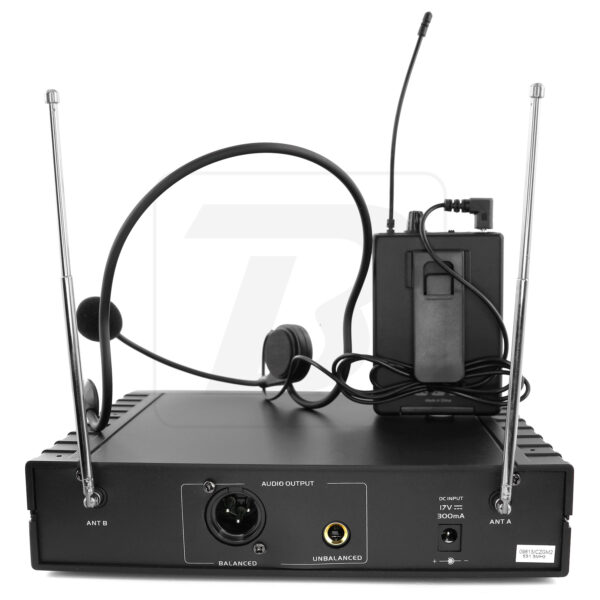 BoomTone DJ - UHF 10HL F5 profi bežićni mikrofon, naglavni mikrofon - Slika 5