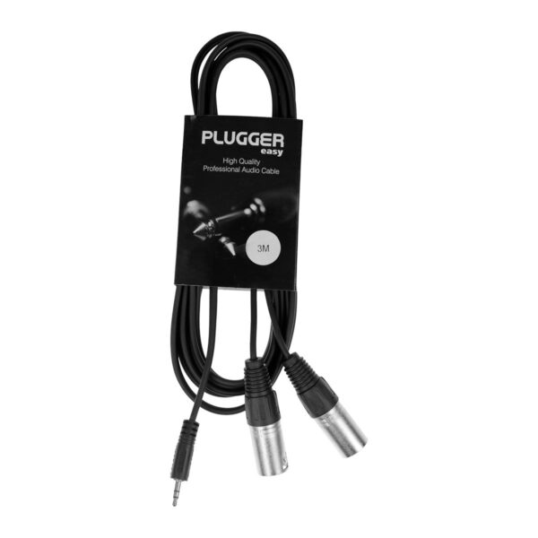Plugger - Y Cable Mini Jack M Stereo - XLR M 3m Easy