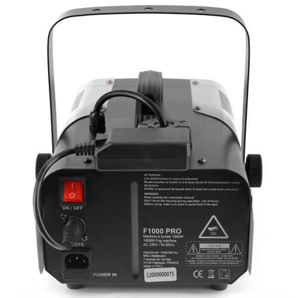 BoomTone DJ - F1000 Pro, profi dim mašina, 1.000W, 150 m3/min - Slika 5
