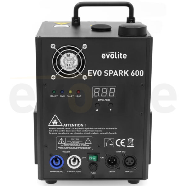 Evolite - Evo Spark 600 Twin Set, par mašina za hladni vatromet (2 kom) - Slika 5