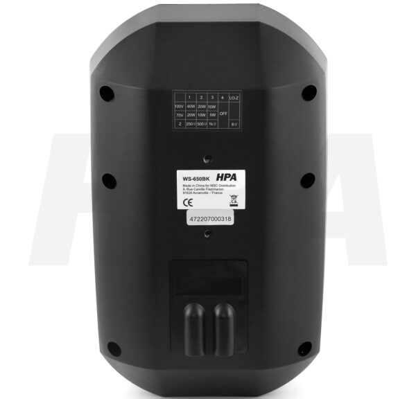 HPA - WS-650BK (par), vodootporni instalacijski zvučnici, 100V / pasiva - Slika 5