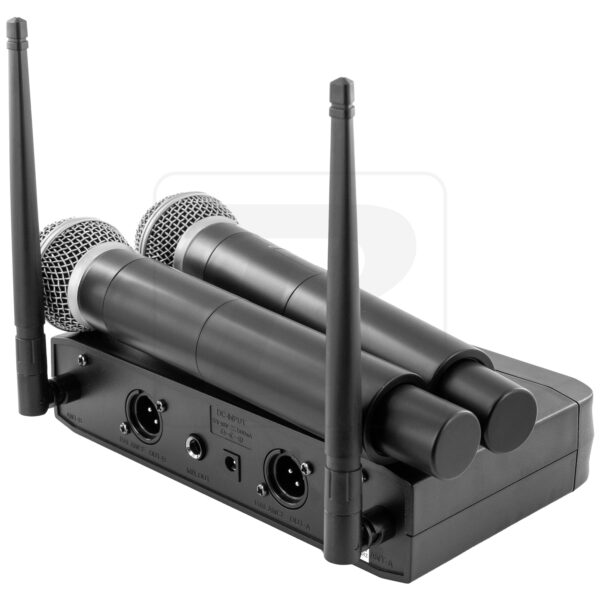 BoomTone DJ - UHF Duo, profi bežićni mikrofon, ručni, dupli (par) - Slika 6