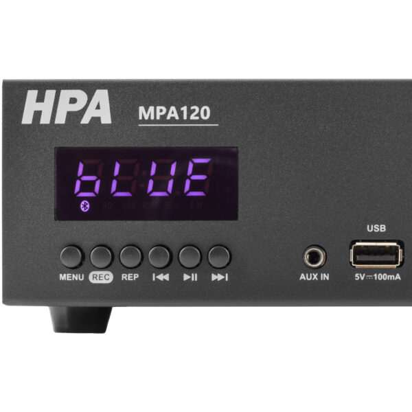 HPA - MPA120; 70V/100V/4Ω mixersko pojačalo 120W, USB/SD/BT - Slika 5
