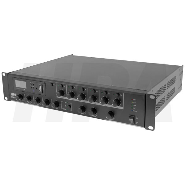 HPA - MPA240Z: 70V/100V/4Ω mixersko pojačalo 6 zona 240W, USB/SD/BT - Slika 2