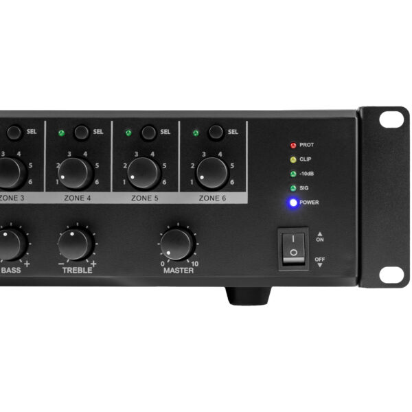 HPA - MPA480Z: 70V/100V/4Ω mixersko pojačalo 6 zona 480W, USB/SD/BT - Slika 6