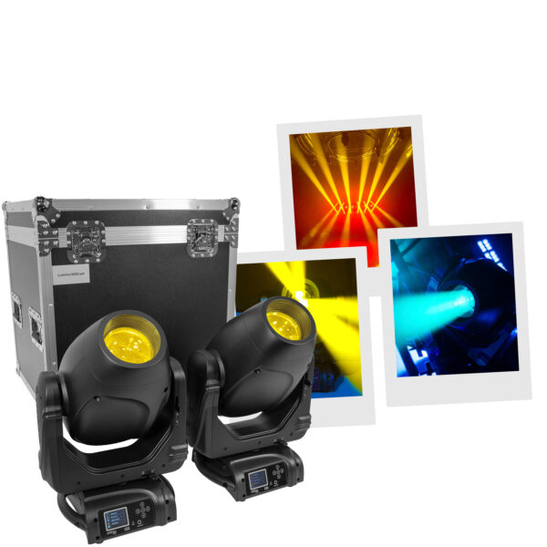 Evolite Pro - Lumina H200 Set (2 kom moving heada s flight caseom)