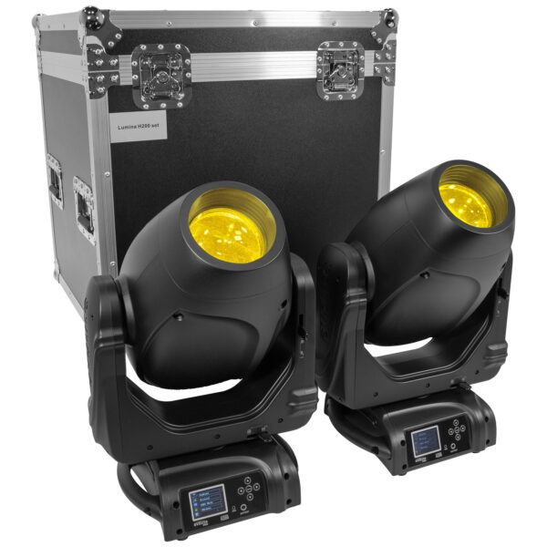 Evolite Pro - Lumina H200 Set (2 kom moving heada s flight caseom) - Slika 2