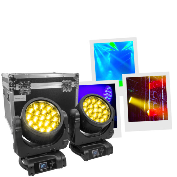 Evolite Pro - Lumina W1940Z Set (2 kom lyre moving heada + flight case)