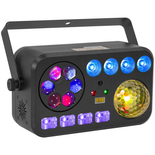 BoomTone DJ - LightShow 6FX: RGBW,Laser,Strobo,UV,wash,gobo,cryst.ball - Slika 2