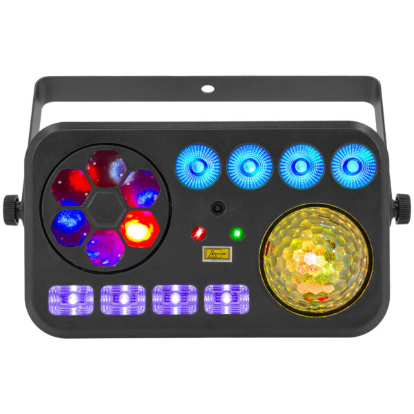 BoomTone DJ - LightShow 6FX: RGBW,Laser,Strobo,UV,wash,gobo,cryst.ball - Slika 6