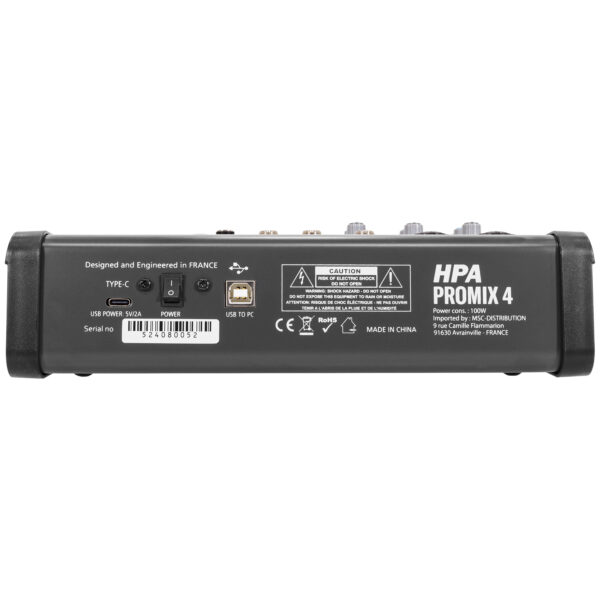 HPA - Promix 4: kompaktna 4-ch analogna mikseta - Slika 3