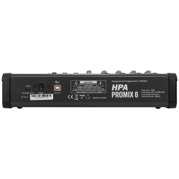 HPA - Promix 6: kompaktna 6-ch analogna mikseta - Slika 3
