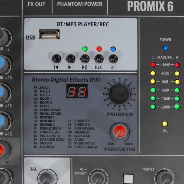 HPA - Promix 6: kompaktna 6-ch analogna mikseta - Slika 5